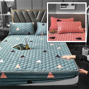 Mīksts un stilīgs gultasveļas komplekts (matrača pārvalks + 2x spilvendrāna) | VELVETLUX