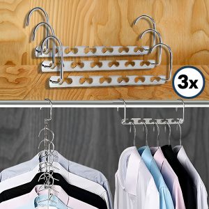 Tērauda drēbju statīvs, kas ietaupa vietu (3 gab.) | SNAPHANG