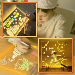LED akrila tāfele ar 7 marķieriem | LUMOBOARD