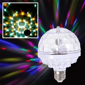 Krāsaina automātiski rotējoša LED spuldze | GLOWELLA