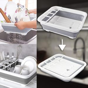 Salokāms trauku žāvēšanas un uzglabāšanas plaukts | FOLDITRAY