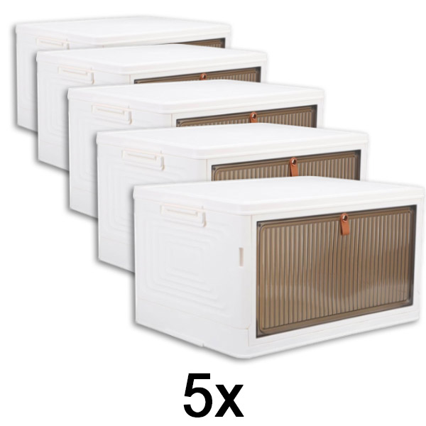 5x Uzglabāšanas kaste ar vāku | ORGABOX