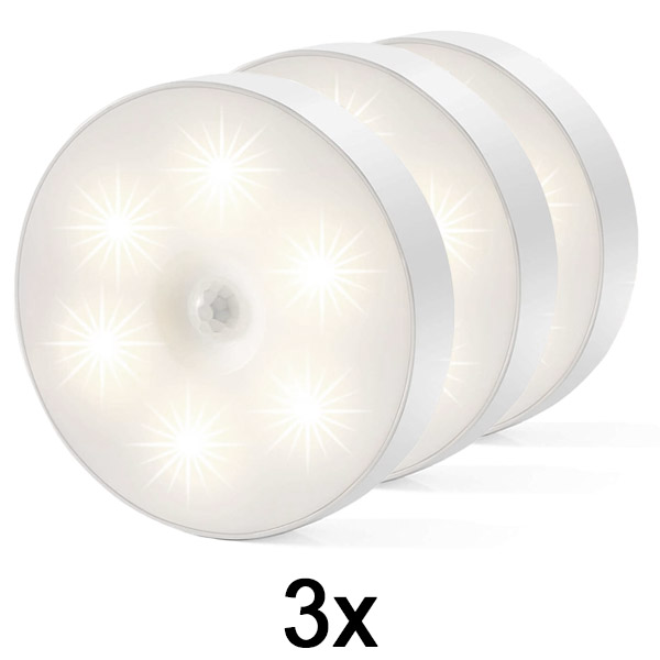 3x Viedā LED lampa ar kustības sensoru | LUMISIGN