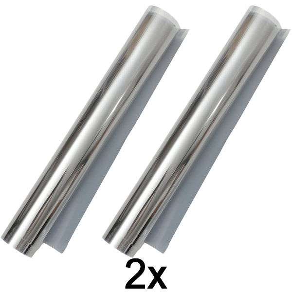 2x Pašlīmējošā spoguļfolija (45 x 200 cm) | FOILBLISS