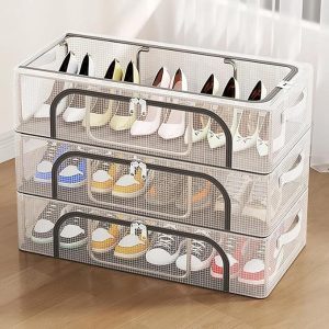 Caurspīdīgs sakraujams apavu glabāšanas konteiners | DURASTOR